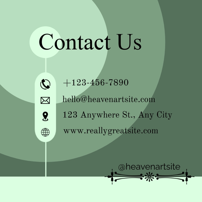 Contact Us Instagram Post template