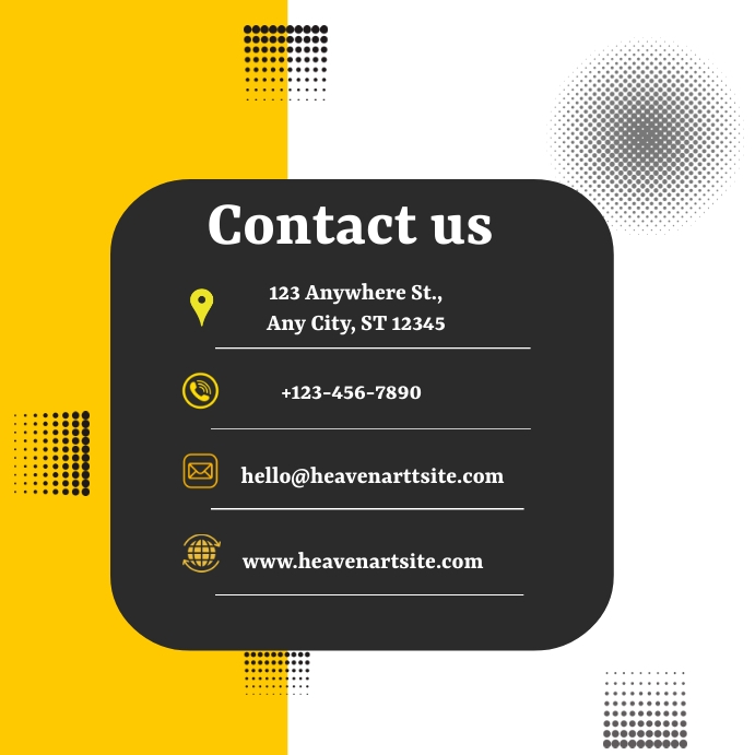 contact us instagram post Template | PosterMyWall
