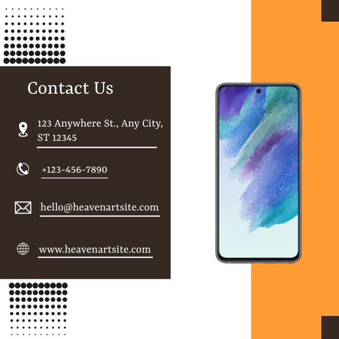 Contact Us Instagram Post Template | PosterMyWall