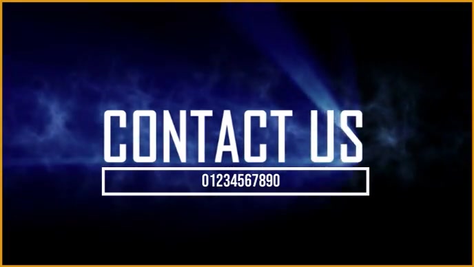 CONTACT US INTRO YouTube Thumbnail template