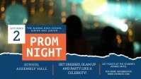 Contemporary Prom Night Invitation Facebook C Film w tle na Facebooka (16:9) template