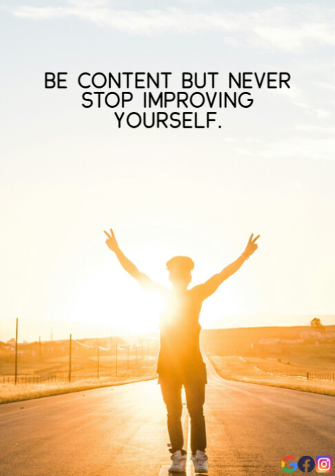 CONTENT AND YOURSELF QUOTE TEMPLATE A2