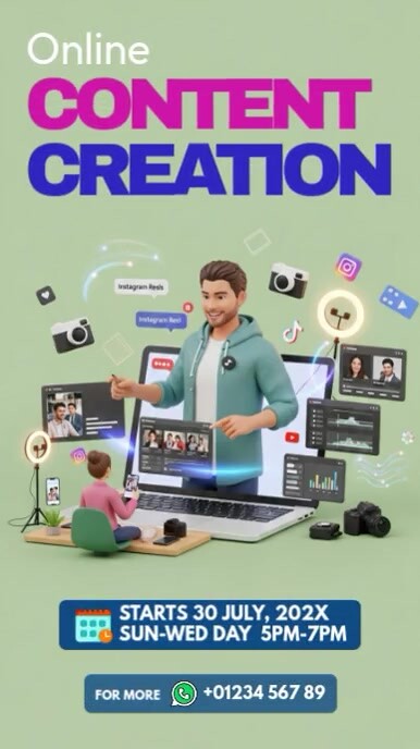 Content Creation Training Ролик Reels в Instagram template