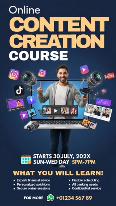 Content Creation Training Instagram Story template