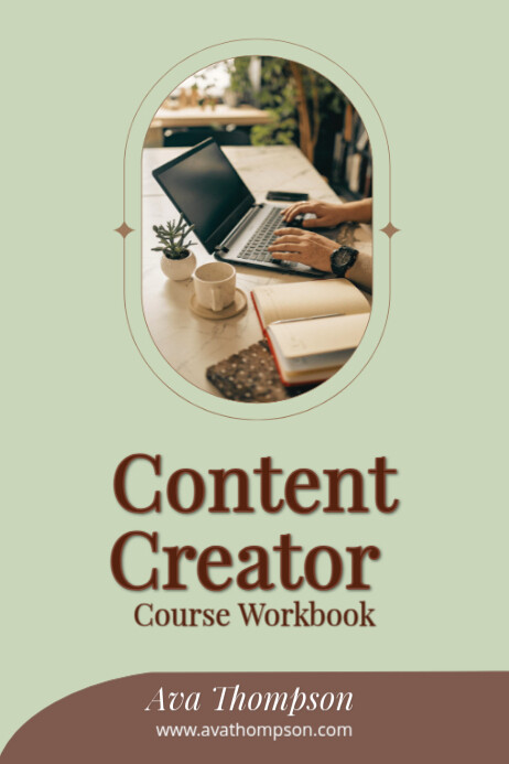Content Creator eBook & Workbook Template | Online Course & Digital Planner Cover" Plakkaat