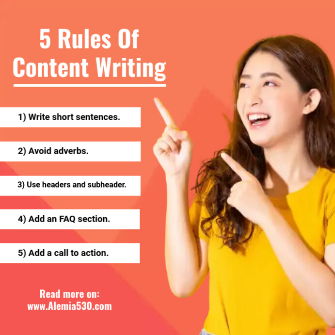 Content Writing Tips Template | PosterMyWall
