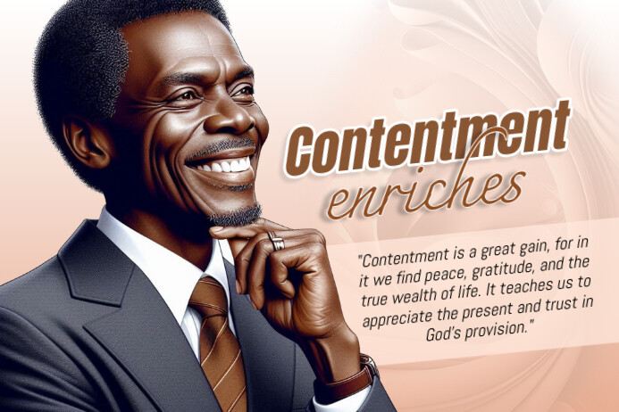 Contentment Template | PosterMyWall