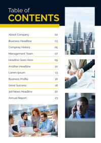 Contents Page Design Template | PosterMyWall