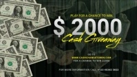 Contest Giveaway cash facebook ad template