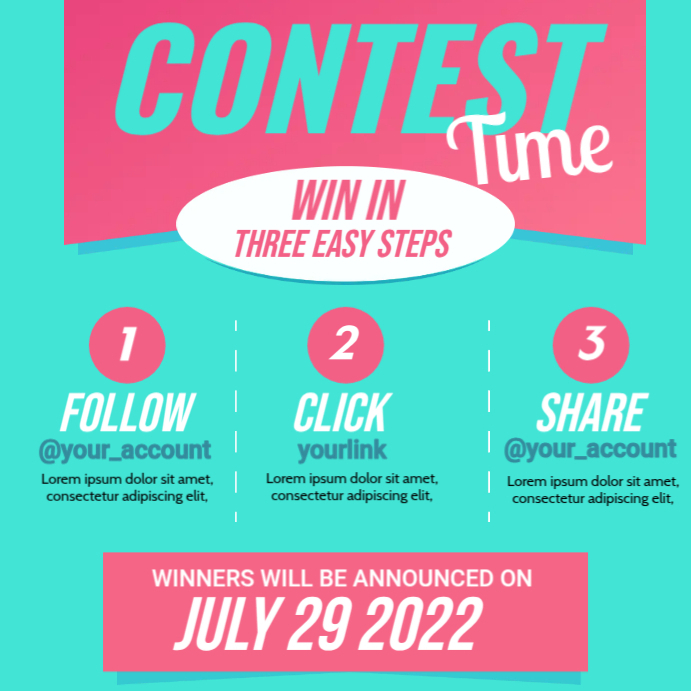 Contest Time Flyer Template | PosterMyWall