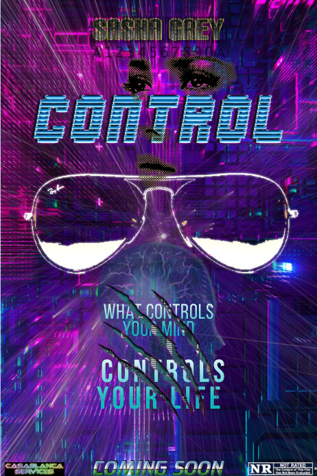 control Poster template