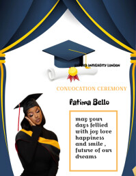 Convocation ceremony Pamflet (VSA Brief) template