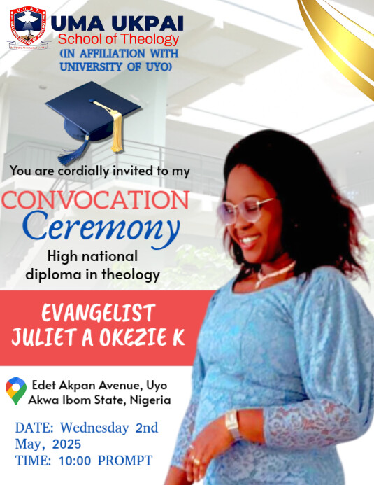 Convocation ceremony invite Template | PosterMyWall