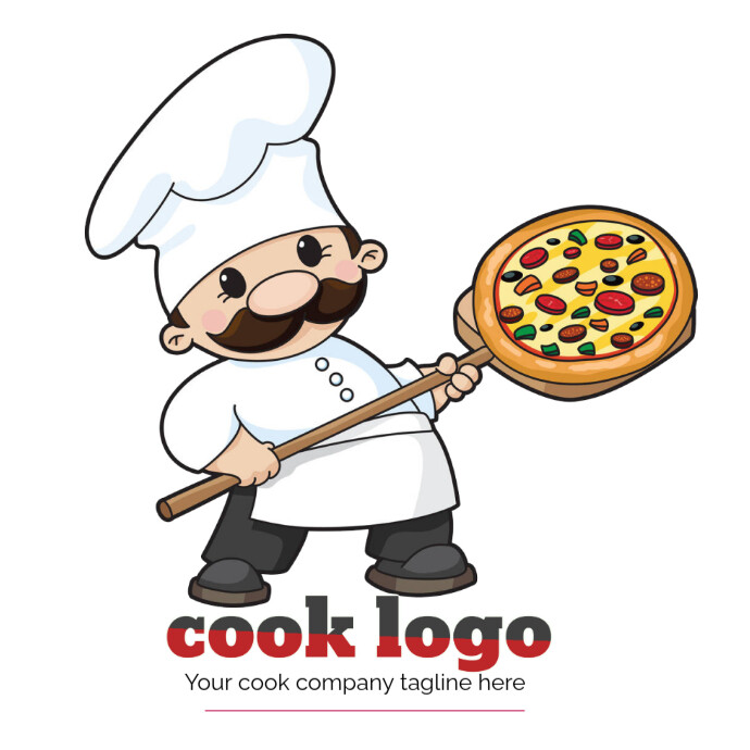 cook logo  piza logo cheif logo template