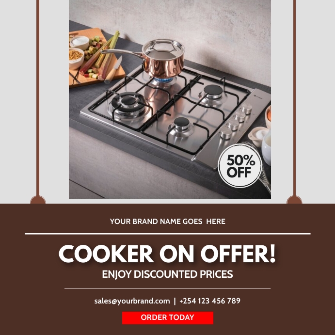 Copy of cooker electronics gadgets sale flyer | PosterMyWall