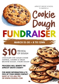 Cookie Dough A4 template