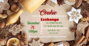Коричневый Cookie Exchange Event Facebook begivenhed cover Template