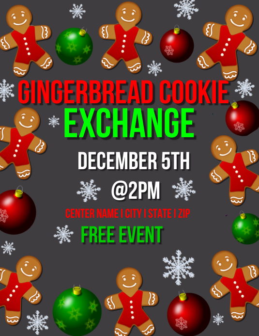Cookie exchange Template PosterMyWall