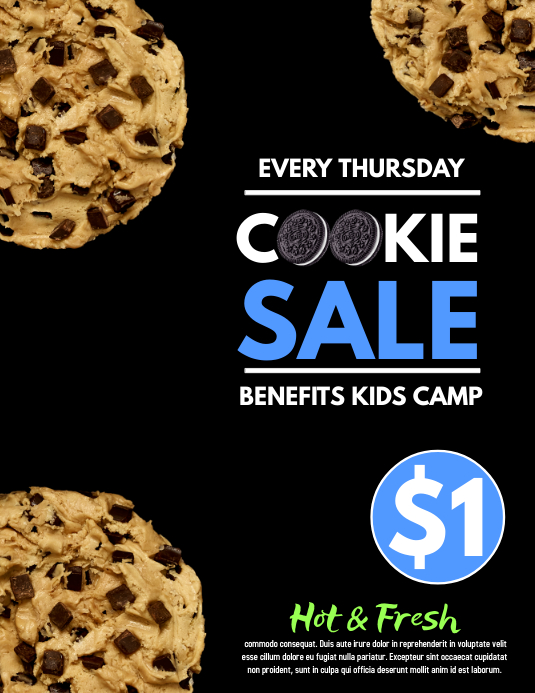 COOKIE SALE Template PosterMyWall