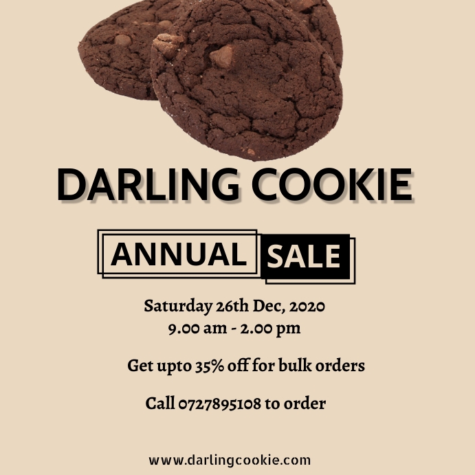 Copy of Cookie sale | PosterMyWall Copy of Cookie sale | PosterMyWall