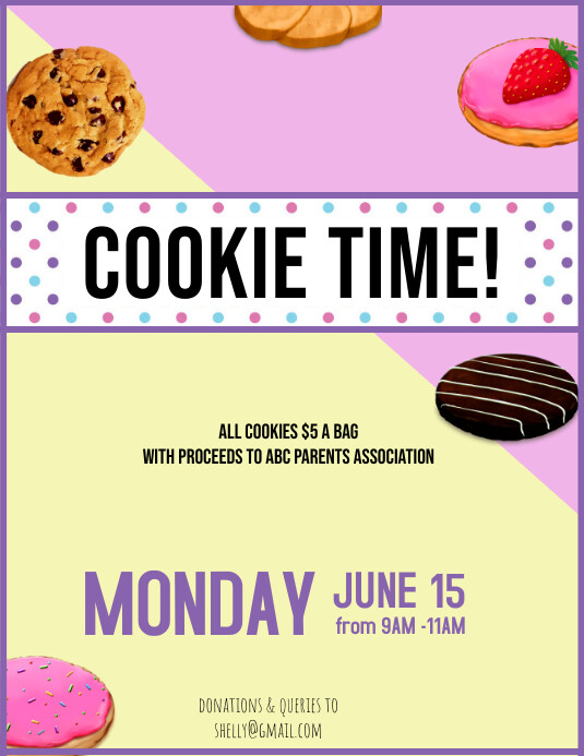 Copy of Cookie Stall Exchange Flyer PosterMyWall