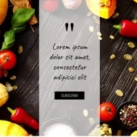 cooking blog recipes template promo ad video Square (1:1)