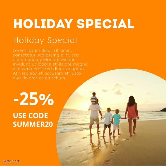 Holiday Blog Template Video Advert Marketing | PosterMyWall