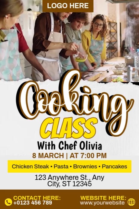 Addvertisement For Cooking Cooking Class Ads Template | PosterMyWall