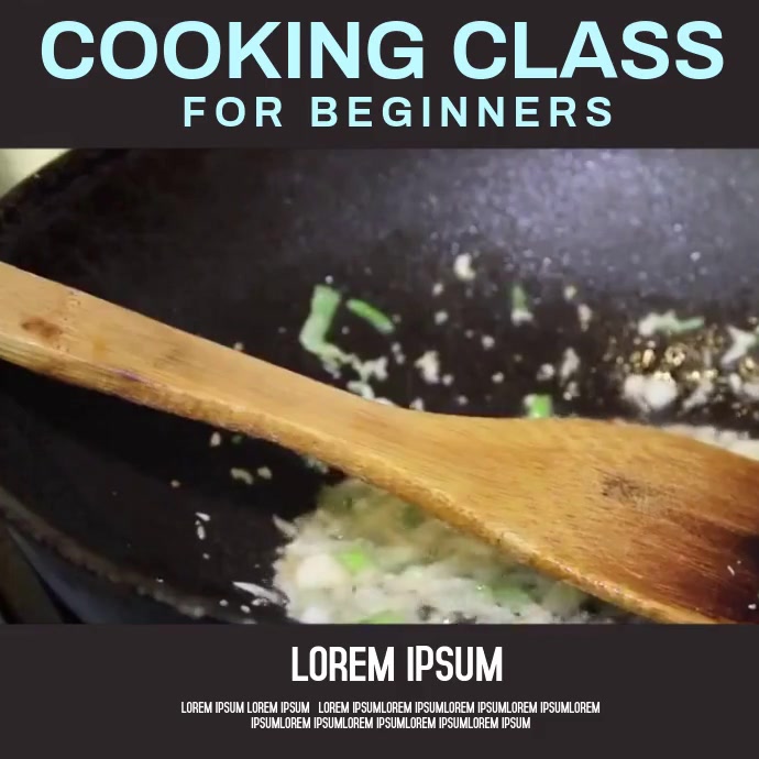 Copy of COOKING CLASS CLASSES AD SOCIAL MEDIA | PosterMyWall