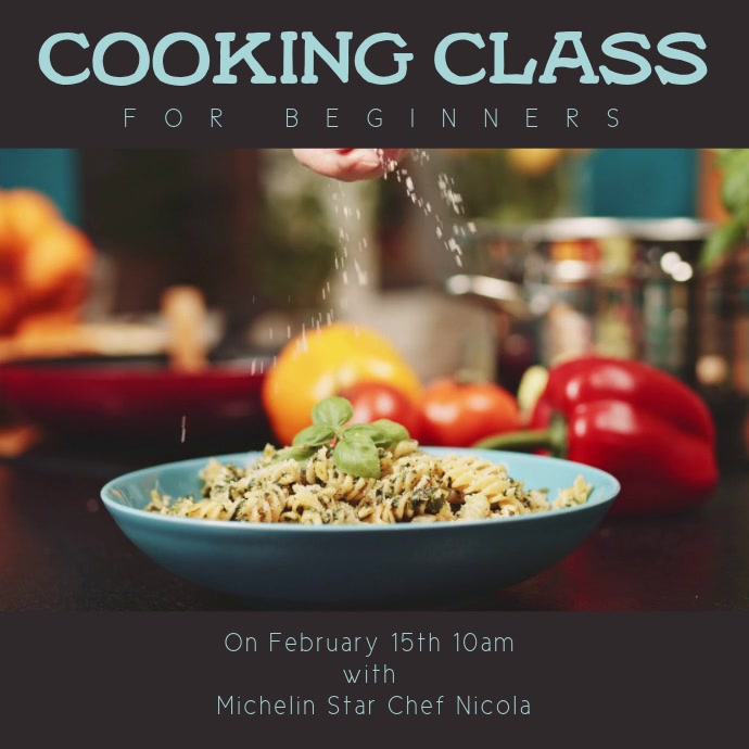 Cooking class Template | PosterMyWall