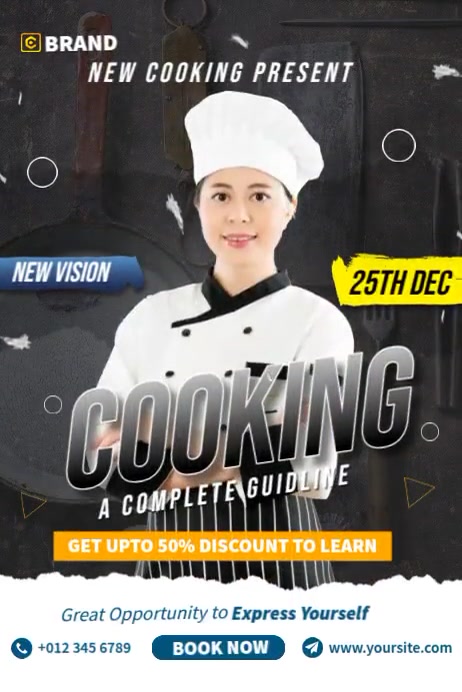 Cooking Class Template PosterMyWall