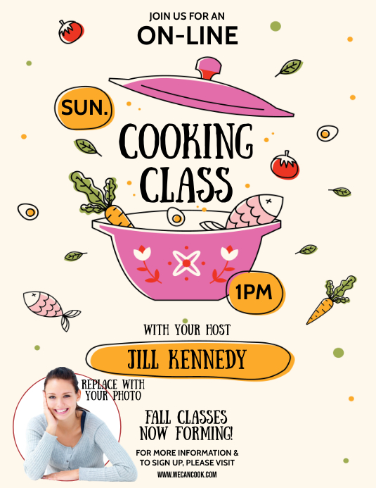 COOKING CLASS Template PosterMyWall