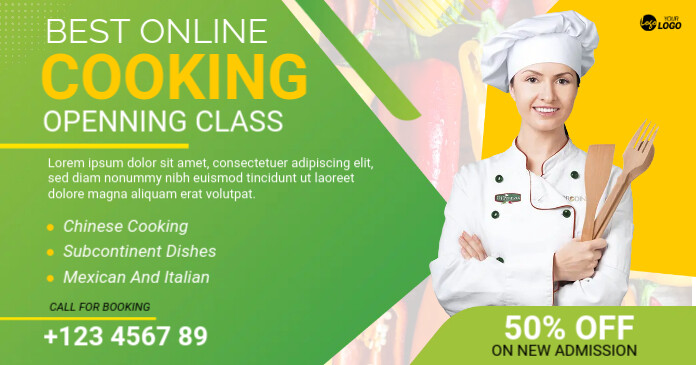 Cooking Class Template PosterMyWall