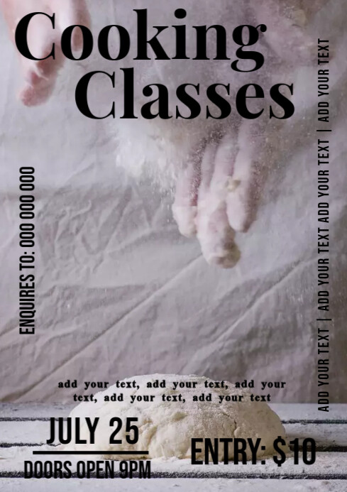 Cooking class Template | PosterMyWall