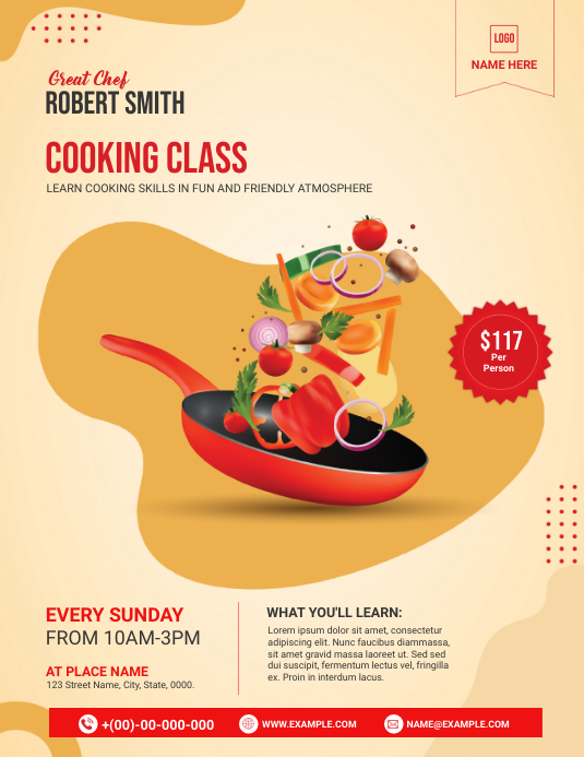 Copy of Cooking Class Flyer | PosterMyWall