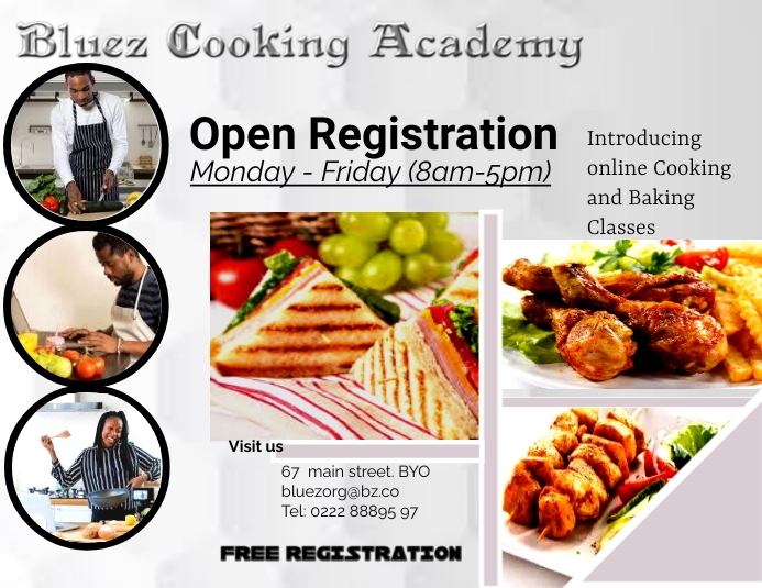 Cooking Class Flyer Template | PosterMyWall