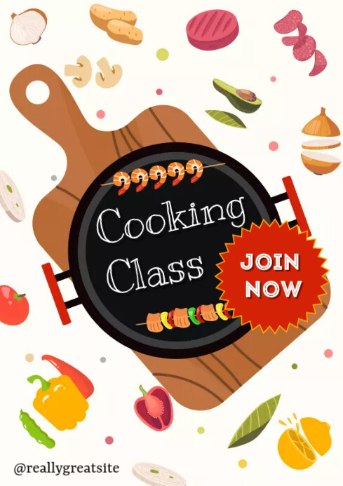 Cooking Class Online Template | PosterMyWall