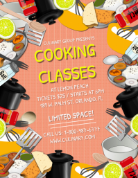 Cooking Classes Templat Postermywall