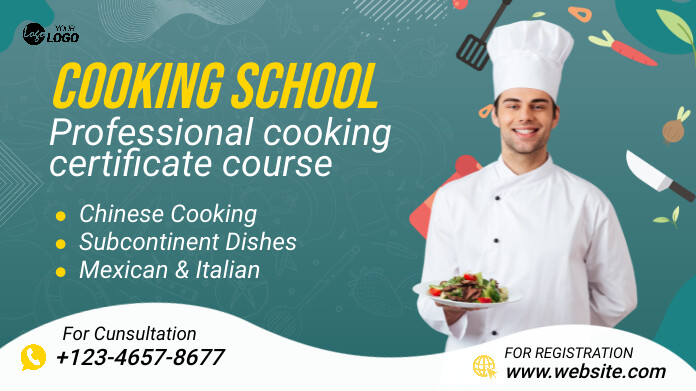 Copy of Cooking Classes Ad Template Twitter Post | PosterMyWall