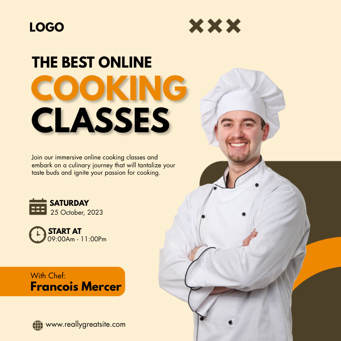 COOKING CLASSES CULINARY COOKING CLASS FLYERS Template | PosterMyWall