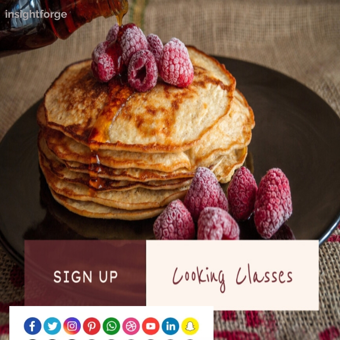 Cooking classes Instagram Post template
