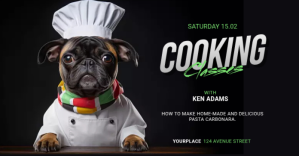 Preto Cooking Class Facebook Shared Image Template