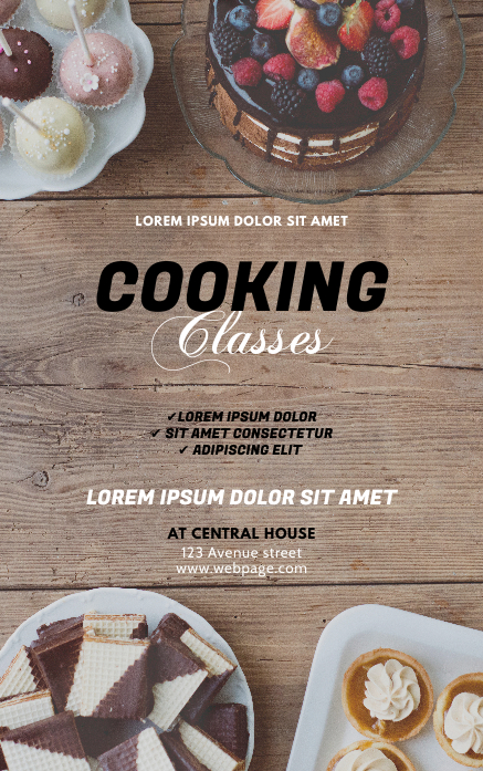 Cooking Classes Flyer Design Template | PosterMyWall