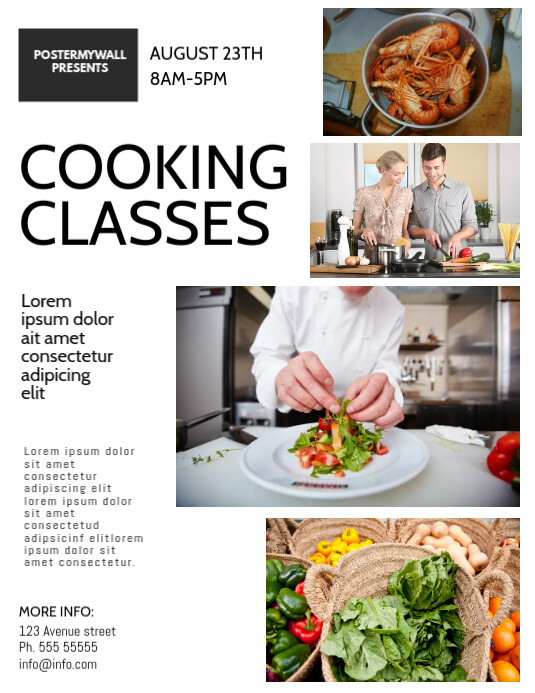 Cooking Classes Flyer Design Template | PosterMyWall