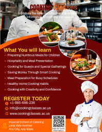 Cooking Classes Flyer Pamflet (Letter AS) template