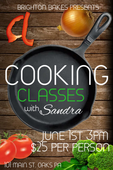 Cooking Classes Template | PosterMyWall