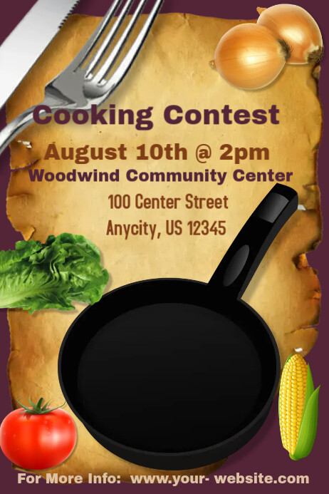 Cooking Contest Template | PosterMyWall