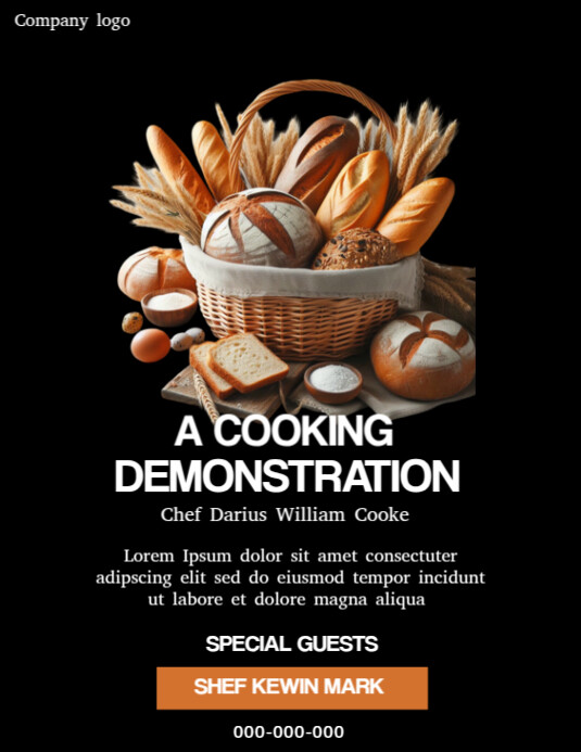 Modèle Cooking demonstration | PosterMyWall