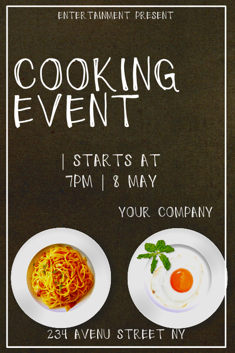 Large Event Cook Posts Cooking event flyer template | PosterMyWall