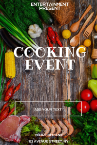 Large Event Cook Posts Cooking event flyer template | PosterMyWall